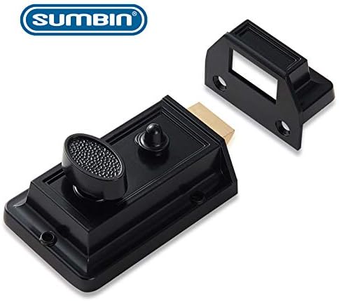 SUMBIN Front Door Latch with Black Finish