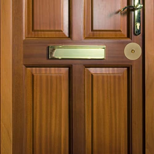 8-Piece 2171-3 Door Hole Cover Steel Plate Brass Finishing