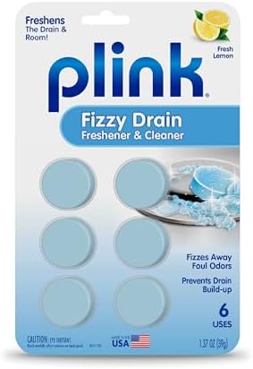 Plink Fizzy Drain Freshener 6-Pack Lemon Scent