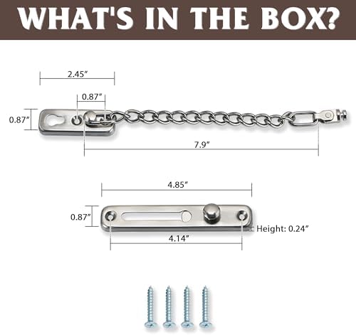 Durable Chain Door Lock with Anti-Theft Protection