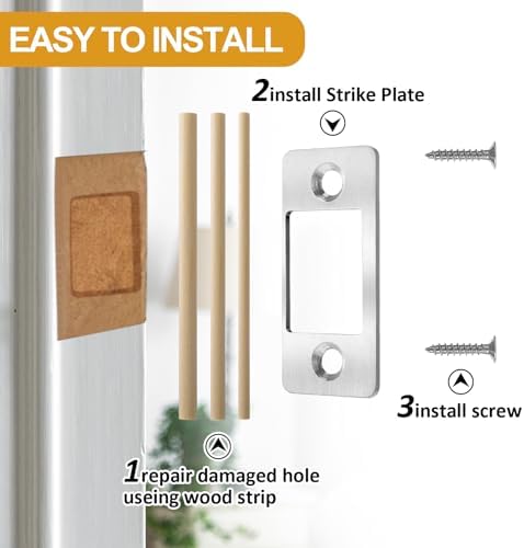 Secure Door Strike Plate for Deadbolts