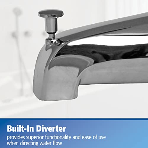 Plumb Pak Bathtub Spout with Diverter Polished Chrome