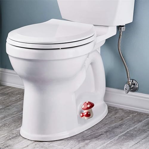 Red Mushroom Toilet Floor Bolt Cover Cute Bathroom Decor