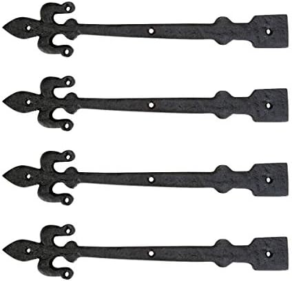 Renovators Supply Black Wrought Iron Door Hinges Florian De Lis