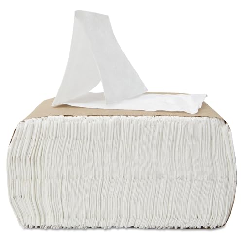 Boardwalk Low-Fold Dispenser Napkins 1-Ply White 7x12 400Pack 20 PacksCase