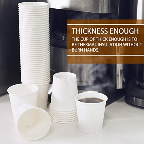 Perfectly White 300 Pcs 6 oz Disposable Cups Coffee Tea More