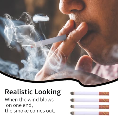 Clezen 2 Lengthy Cigarette Holders 4 Fake Puff cigarettes for Halloween Women Costumes