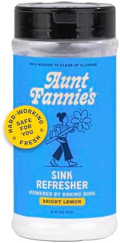 Aunt Fannies Sink Refresher Bright Lemon Powder for Sinks