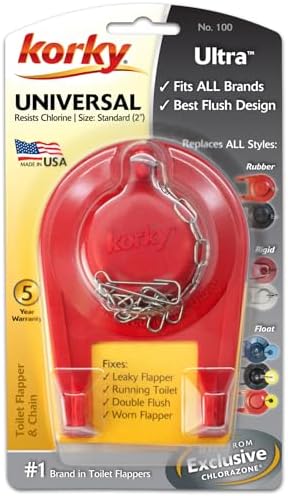 Korky 100BP Ultra High Performance Flapper - Red 1 Pack