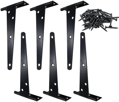 Versatile 6-Inch T-Strap Door Hinges