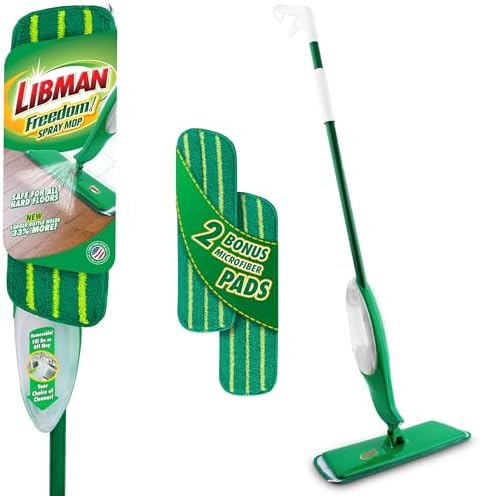 Libman Freedom Spray Mop Kit with 24 Oz Tank and 3 Replacement Heads