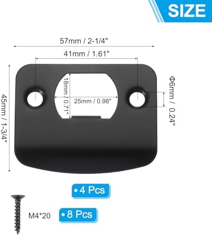 PATIKIL Door Strike Plate Set