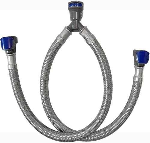 Quick-Connect 12-Inch V-Shape Faucet Hose for Bathroom