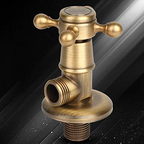 Sturdy Brass Triangle Valve for Bathroom Kitchen antique finish