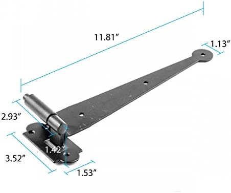 Sturdy Wrought Iron Hinges for Shutters Doors