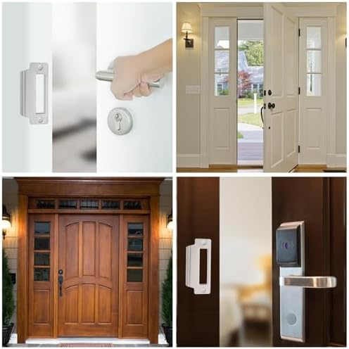 DOITool Door Strike Plate 5-Piece Set for Doors Reinforce Security Durable Design