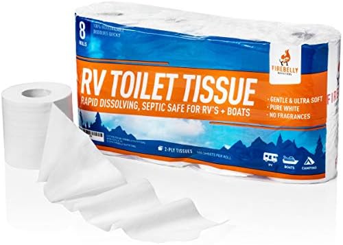 RV Transformer 8 Rolls of 2-Ply Soft Sealed Fast Dissolve