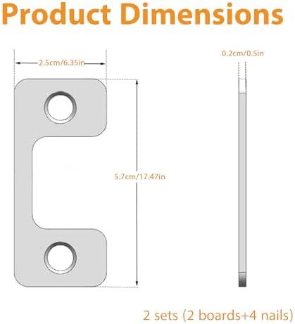 Adjustable Door Strike Plate for Home Rental Security