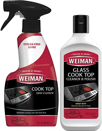 Weiman Cooktop Cleaner Set for Daily Effortless Cleaning