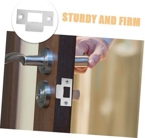 6-Piece Stainless Steel Deadbolt Strike Plate Set