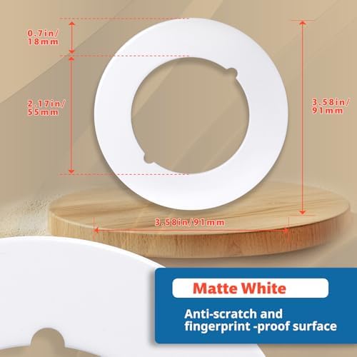 Double-Sided Stainless Steel Door Knob Plates - Durable and Easy to Install