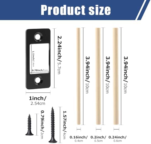 2 Pack Deadbolt RestorerStrike PlatesStainless Steel Latch Rest Home Security Door Repair