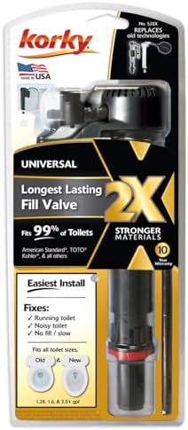 Korky QuietFILL 2X Toilet Fill Valve