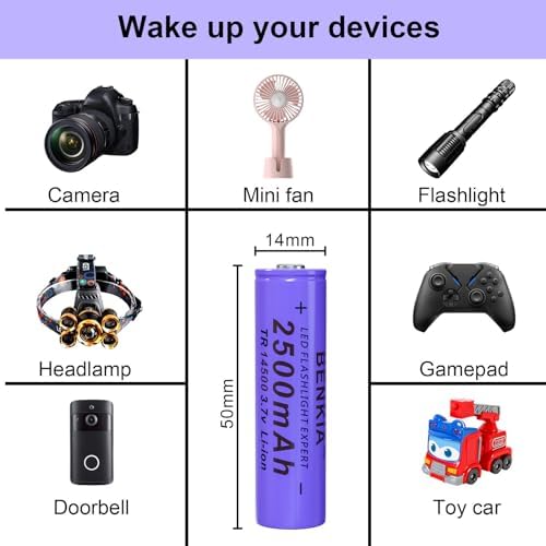 Small Durable and Reliable 14500 Rechargeable Batteries for Your Devices