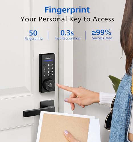 Philips Wi-Fi Smart Door Lock with Keyless Entry and Fingerprint ID