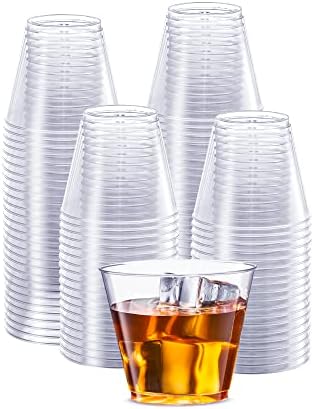 200 5oz Clear Plastic Cups Perfect for Parties Cocktails and Everyday Use