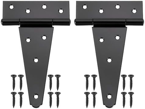 T-strap Door Hinges Black