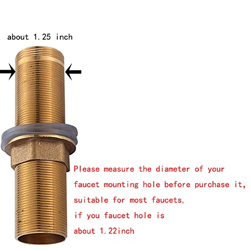Weirun Faucet Nipple with Locking Nut and Washers 6 Shank 15cm