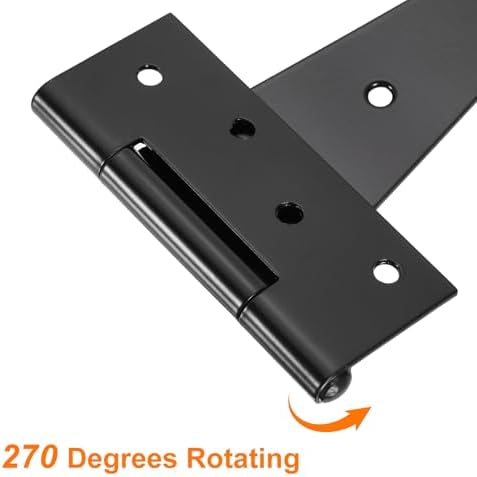 T-strap Door Hinges Black