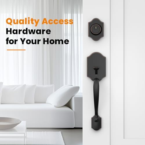HOSOM Front Door Handle and Deadbolt Set