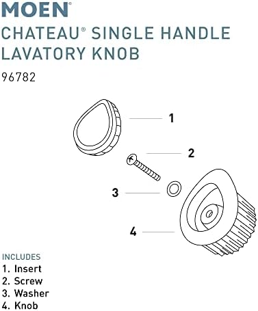 Moens 96782 Chateau Single Handle Faucet Knob Kit
