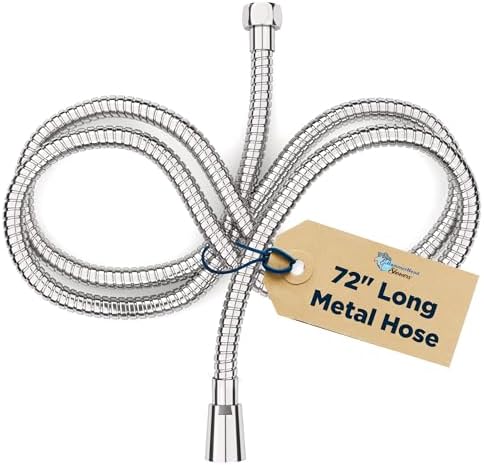 HammerHead Showers 72-Inch Metal Shower Hose for Handheld Showers