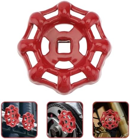3pc Veemoon Cast Metal Faucet Handle Replacement Set Outdoor Unique Design Red