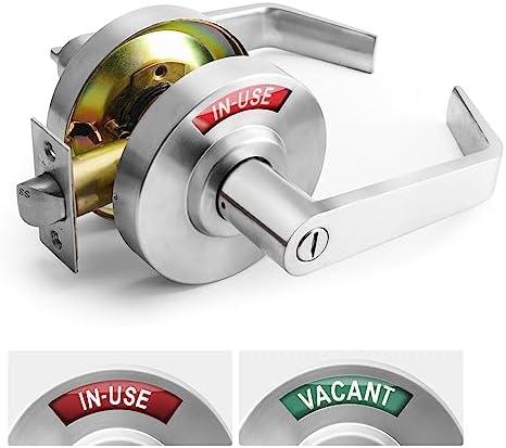 Privacy-V Door Handle for Commercial Restrooms