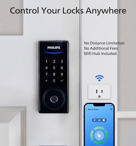 Philips Wi-Fi Smart Door Lock with Keyless Entry and Fingerprint ID