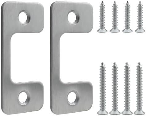 Adjustable Exterior Door Strike Plate Set