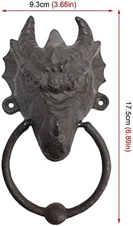 TBLOTYDVintage Dragon Head Door Knockers