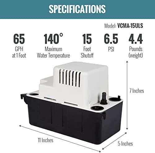 VCMA-15ULS 115 Volt Condensate Pump