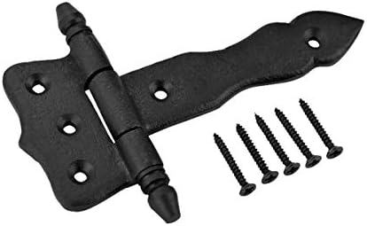 Sturdy Black T-Strap Hinge by Renovators Supply Manufacturing