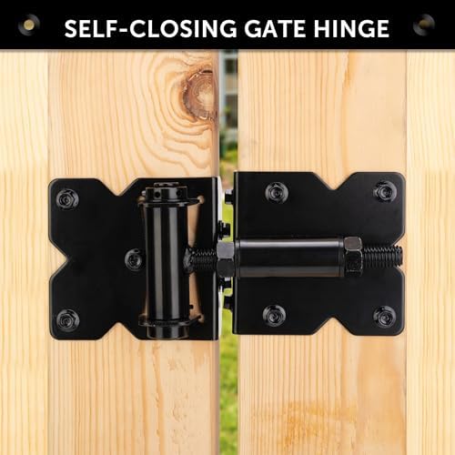 Adjustable 4-Piece Gate Hinges for wood vinyl fences