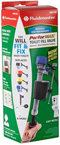 Fluidmaster 400H-002 Performax Toilet Fill Valve Quiet Powerful Flush