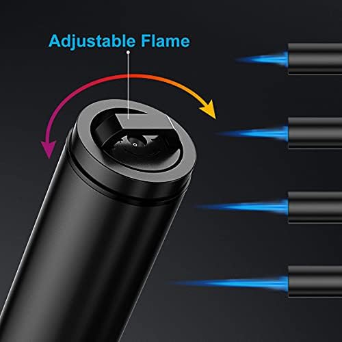 Windproof Torch Lighter 2Pack Adjustable Jet Flame Double-Ended High-Tech Long-Lasting Perfect for BBQ Away