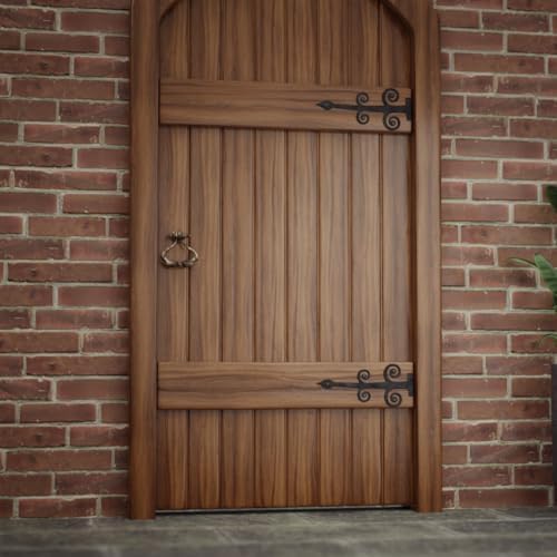 Sturdy Wrought Iron Door Hinges