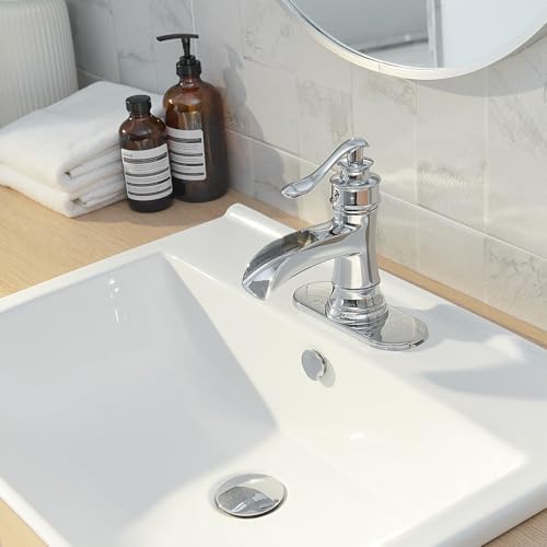 Greenspring BathVessel 4 Hole Deck Plate Escutcheon Chrome