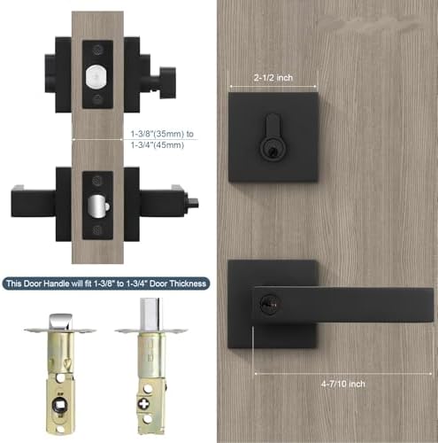 Double-Action Door Entry Lock Set for Home Commercial Use