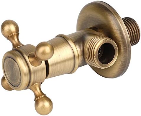 Sturdy Brass Triangle Valve for Bathroom Kitchen antique finish
